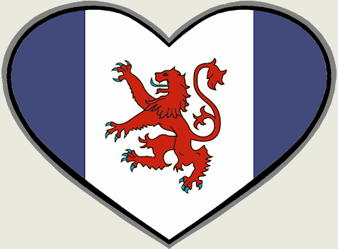 Scottish Blue Lion Heart